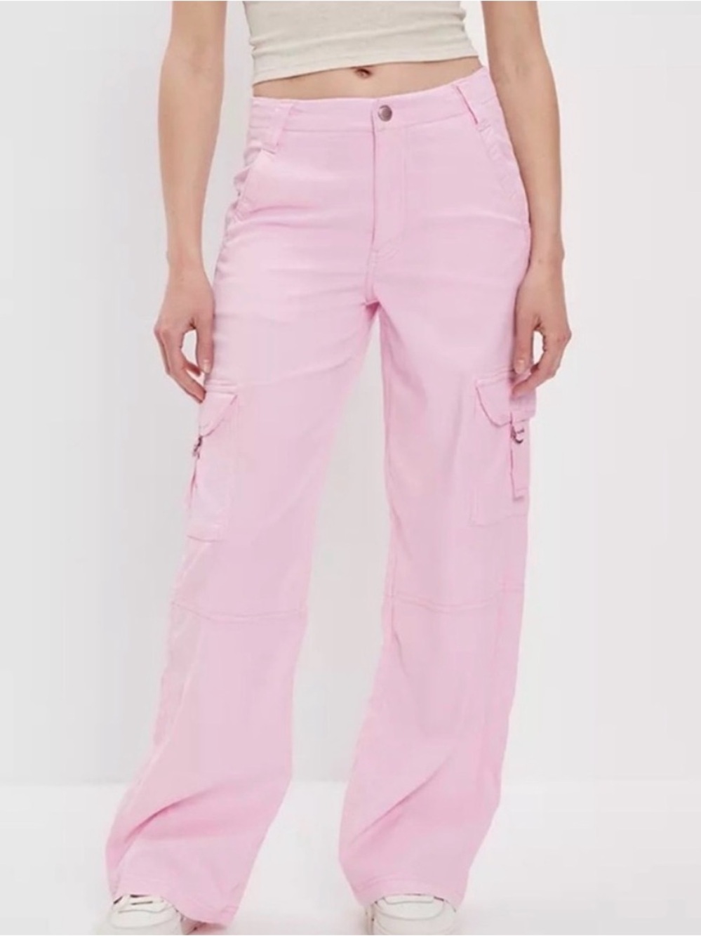 AE Dreamy Drape Stretch Cargo Super High-Waisted Baggy Wide-Leg Pant